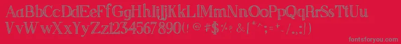 SketchSerif Font – Gray Fonts on Red Background
