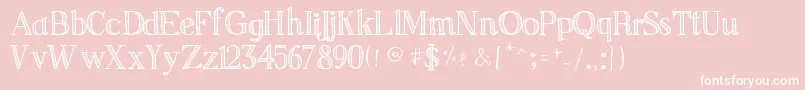 SketchSerif Font – White Fonts on Pink Background
