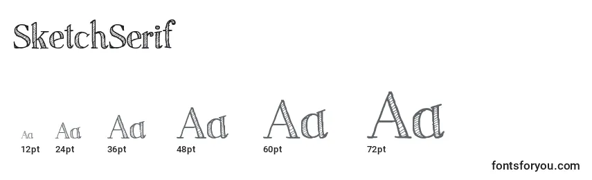 Размеры шрифта SketchSerif (112169)