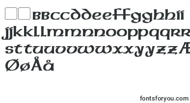 DalelandsUncialBold font – danish Fonts