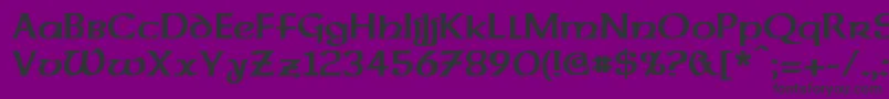 フォントDalelandsUncialBold – 紫の背景に黒い文字