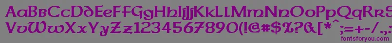 DalelandsUncialBold Font – Purple Fonts on Gray Background