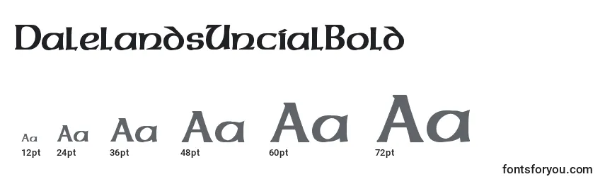 DalelandsUncialBold Font Sizes
