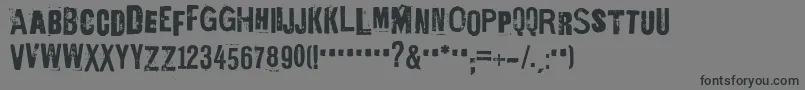 Шрифт EdGeinYnnocent – чёрные шрифты на сером фоне