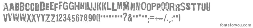 Шрифт EdGeinYnnocent – серые шрифты на белом фоне