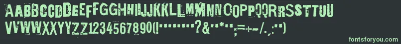 EdGeinYnnocent Font – Green Fonts on Black Background
