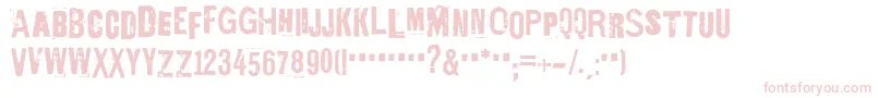 Шрифт EdGeinYnnocent – розовые шрифты на белом фоне