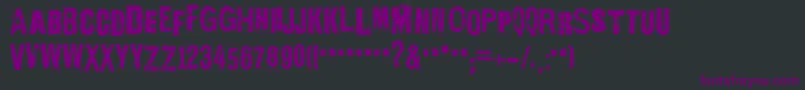 Шрифт EdGeinYnnocent – фиолетовые шрифты на чёрном фоне
