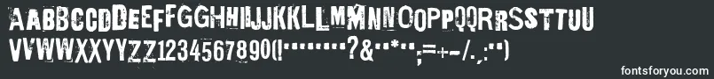EdGeinYnnocent Font – White Fonts on Black Background