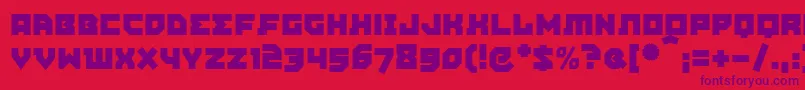 MAgitPropMedium Font – Purple Fonts on Red Background