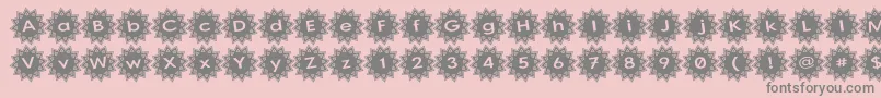 StargitVer2 Font – Gray Fonts on Pink Background