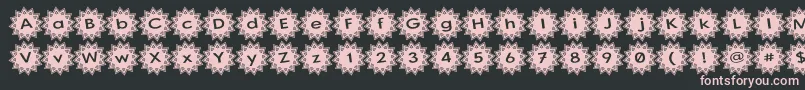 StargitVer2-Schriftart – Rosa Schriften auf schwarzem Hintergrund