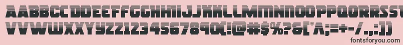 Rogueherohalf Font – Black Fonts on Pink Background