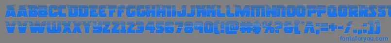 Rogueherohalf Font – Blue Fonts on Gray Background