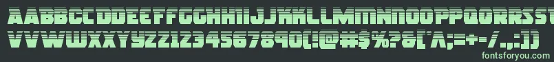 Rogueherohalf Font – Green Fonts on Black Background