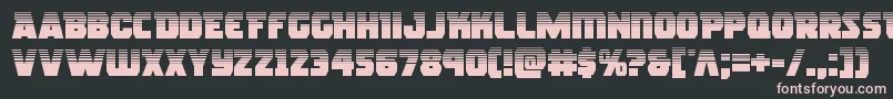 Rogueherohalf Font – Pink Fonts on Black Background