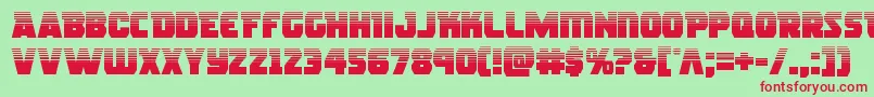 Rogueherohalf Font – Red Fonts on Green Background