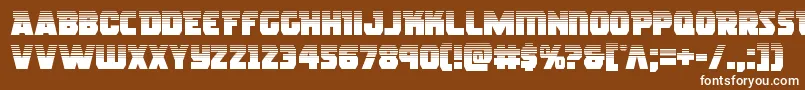 Rogueherohalf Font – White Fonts on Brown Background