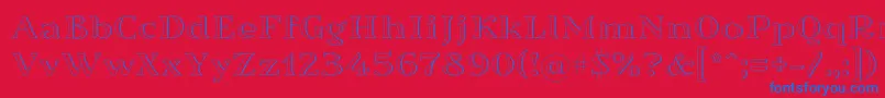 Sortefax026 Font – Blue Fonts on Red Background