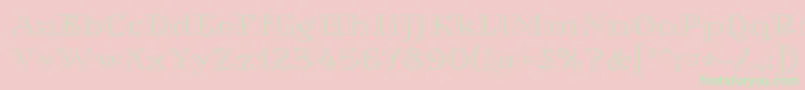 Sortefax026 Font – Green Fonts on Pink Background