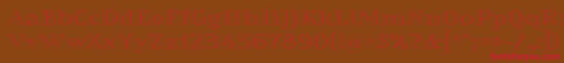 More about Sortefax026 Font Sortefax026 Font – Red Fonts on Brown Background