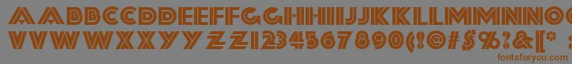 Forty Font – Brown Fonts on Gray Background