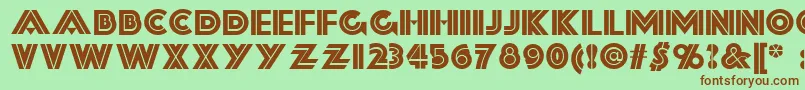Forty Font – Brown Fonts on Green Background