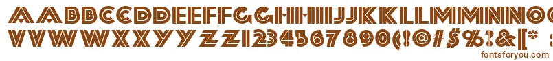 Forty Font – Brown Fonts on White Background