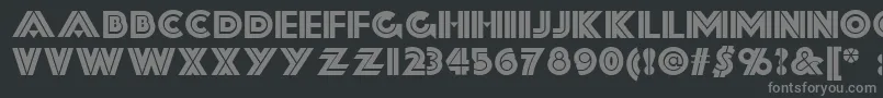 Шрифт Forty – серые шрифты на чёрном фоне