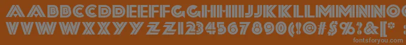 Шрифт Forty – серые шрифты на коричневом фоне