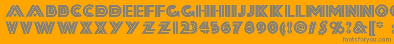 フォントForty – オレンジの背景に灰色の文字