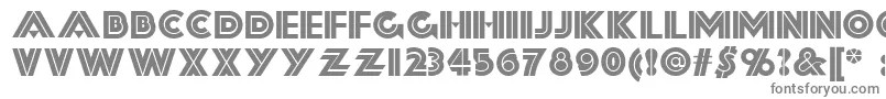 フォントForty – 白い背景に灰色の文字