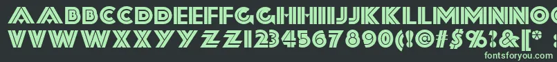 Шрифт Forty – зелёные шрифты на чёрном фоне