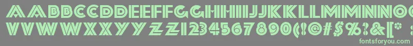 Шрифт Forty – зелёные шрифты на сером фоне