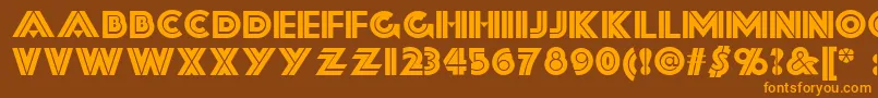 Шрифт Forty – оранжевые шрифты на коричневом фоне