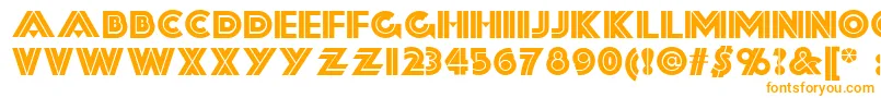 Forty Font – Orange Fonts on White Background