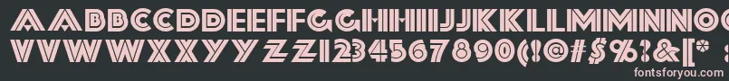 Шрифт Forty – розовые шрифты на чёрном фоне