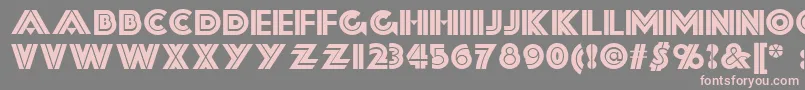 フォントForty – 灰色の背景にピンクのフォント