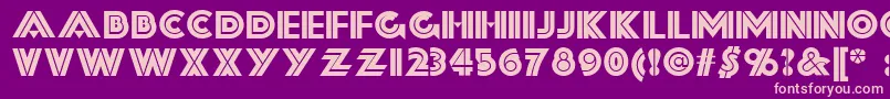 フォントForty – 紫の背景にピンクのフォント