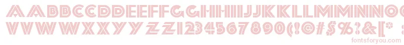 フォントForty – 白い背景にピンクのフォント