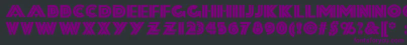 Шрифт Forty – фиолетовые шрифты на чёрном фоне