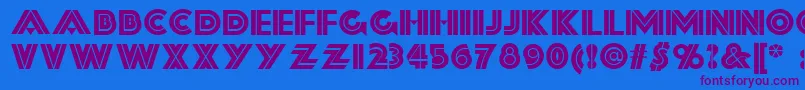 Шрифт Forty – фиолетовые шрифты на синем фоне