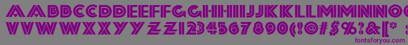 Forty Font – Purple Fonts on Gray Background