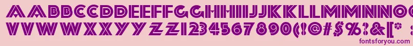 Forty Font – Purple Fonts on Pink Background