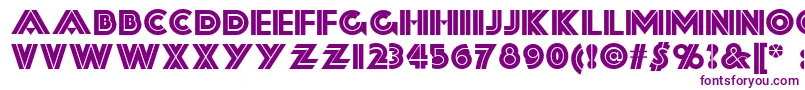 Шрифт Forty – фиолетовые шрифты на белом фоне