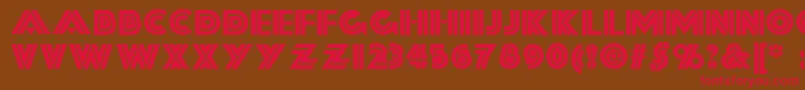 Шрифт Forty – красные шрифты на коричневом фоне
