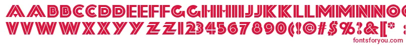 Forty-fontti – punaiset fontit valkoisella taustalla