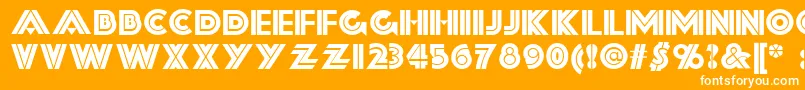 Forty Font – White Fonts on Orange Background