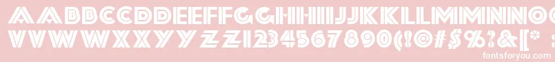 Шрифт Forty – белые шрифты на розовом фоне