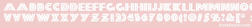 Forty Font – White Fonts on Pink Background